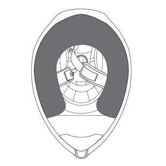 Interni per casco AGV Paio di Guanciali Compact ST Interni per casco AGV Paio di Guanciali Compact ST